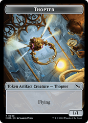 Thopter (0020) // Skeleton Double-Sided Token [Murders at Karlov Manor Tokens] | Chromatic Games