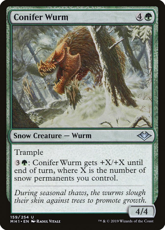 Conifer Wurm [Modern Horizons] | Chromatic Games