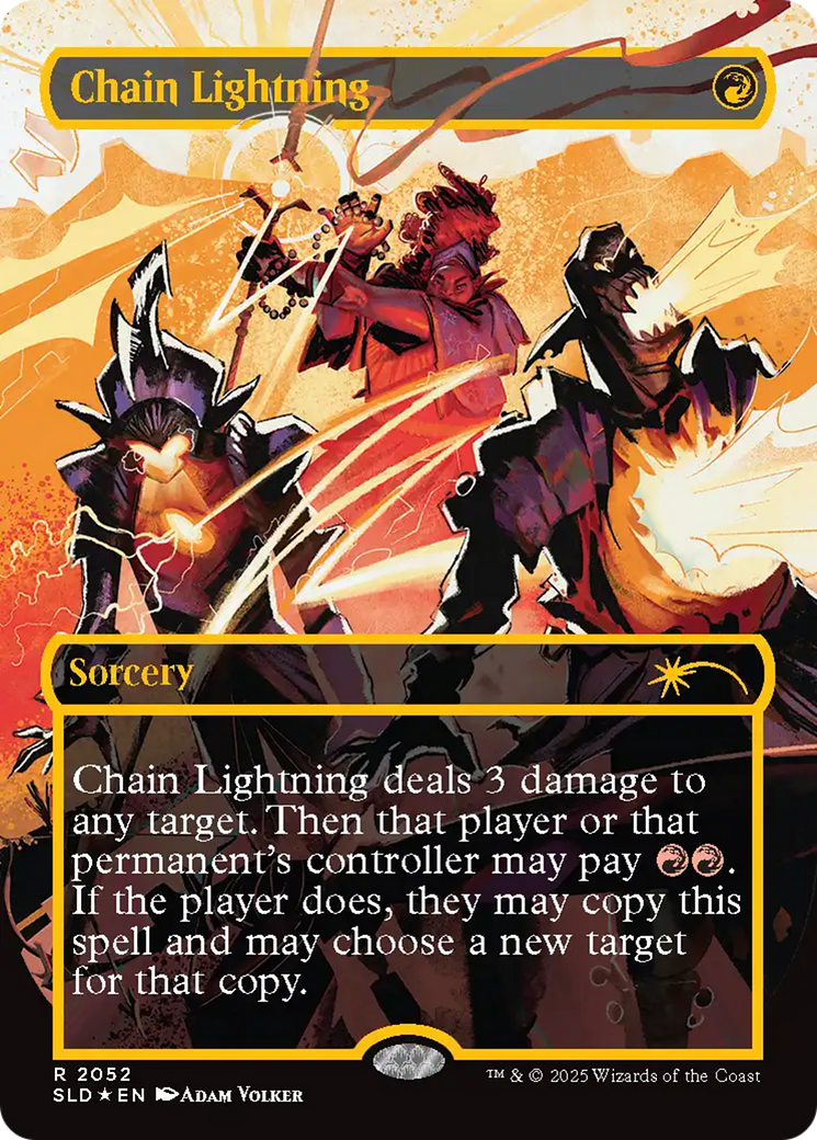 Chain Lightning (2047) (Raised Foil) [Secret Lair Drop Series] | Chromatic Games