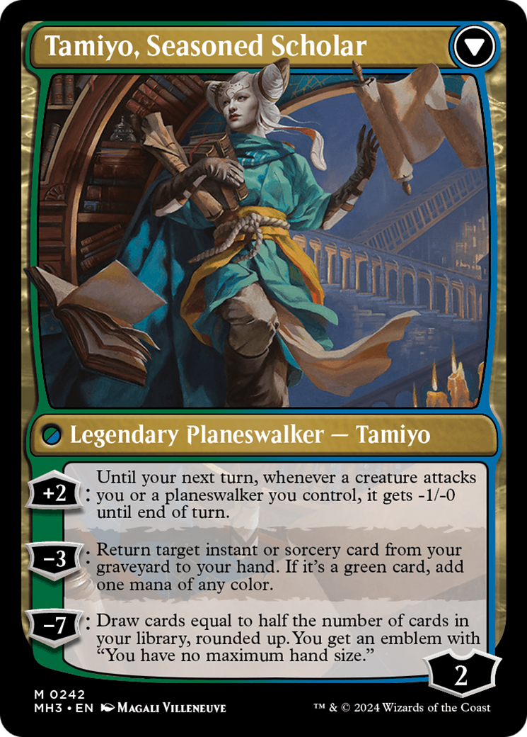 Tamiyo, Inquisitive Student // Tamiyo, Seasoned Scholar [Modern Horizons 3] | Chromatic Games