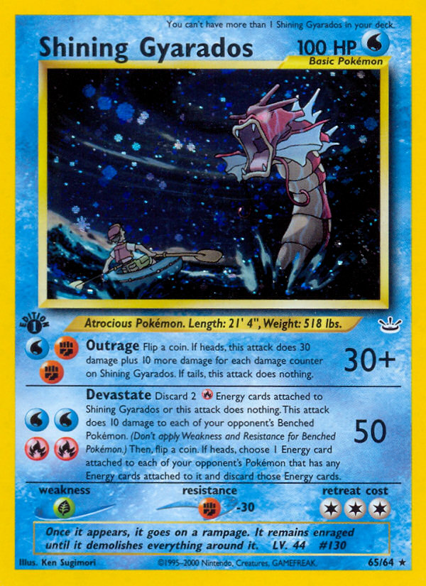 Shining Gyarados (65/64) [Neo Revelation 1st Edition] | Chromatic Games