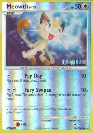 Meowth (106/146) [Burger King Promos: 2009 Collection] | Chromatic Games