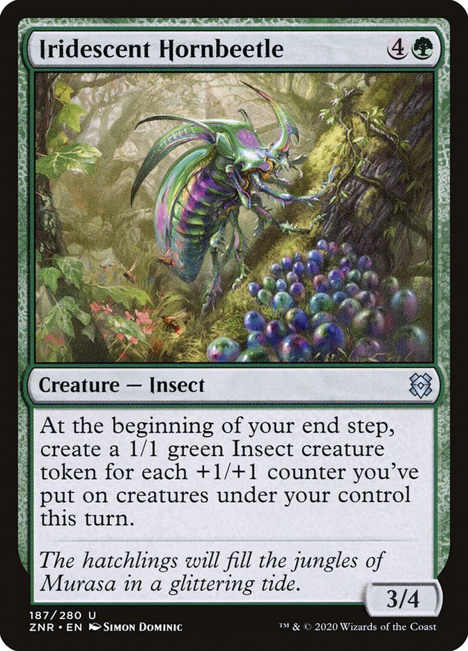 Iridescent Hornbeetle 187/280 (Zendikar Rising)  | Chromatic Games