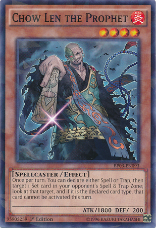 Chow Len the Prophet [BP03-EN093] Shatterfoil Rare | Chromatic Games