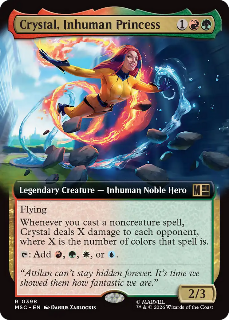 Crystal, Inhuman Princess (Extended Art) [Marvel Super Heroes Commander] | Chromatic Games