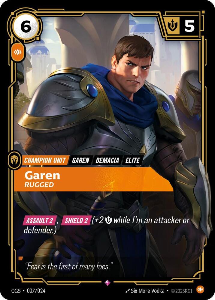 Garen - Rugged 007/024 (Origins: Proving Grounds)  | Chromatic Games