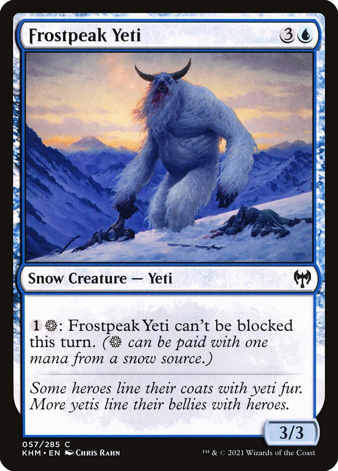 Frostpeak Yeti 57/285 (Kaldheim)  | Chromatic Games