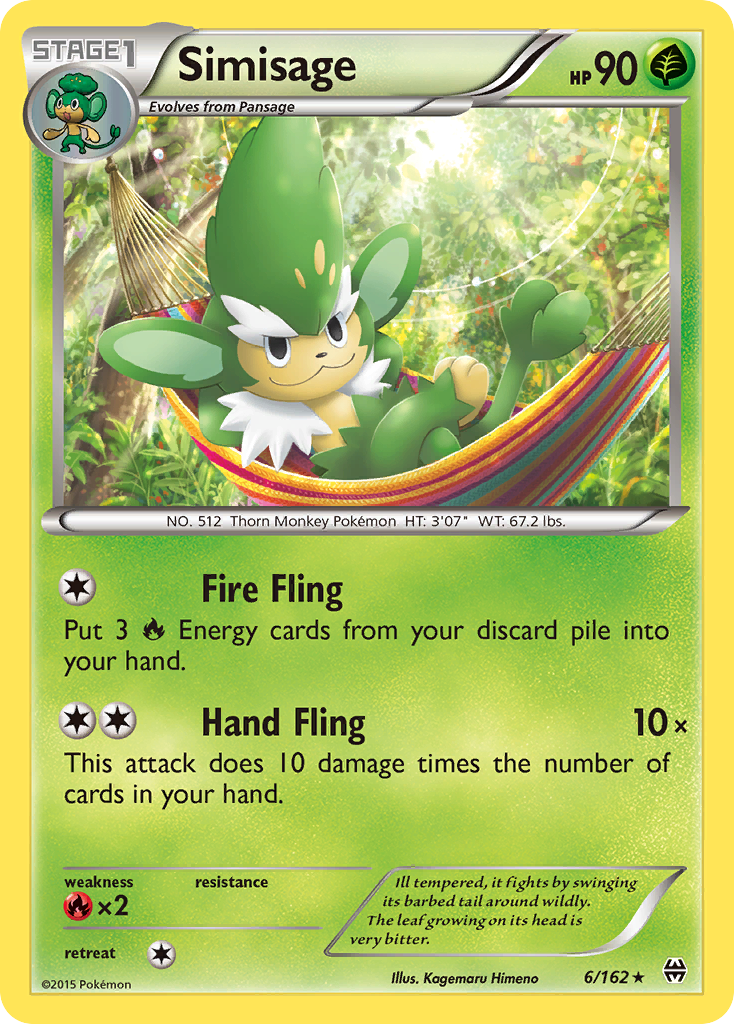 Simisage (6/162) [XY: BREAKthrough] | Chromatic Games