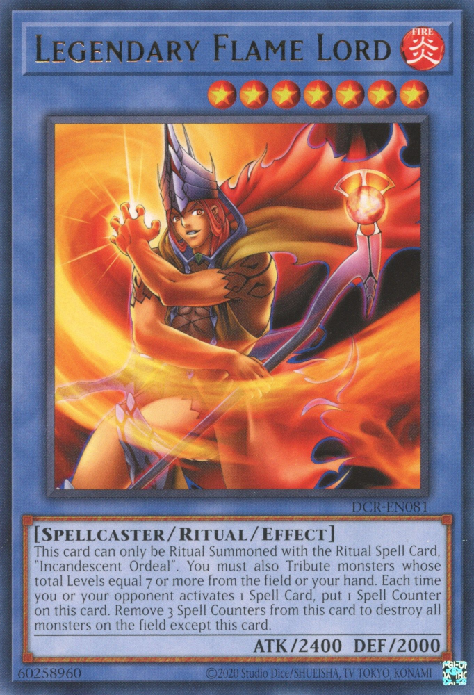 Legendary Flame Lord [DCR-EN081] Rare | Chromatic Games