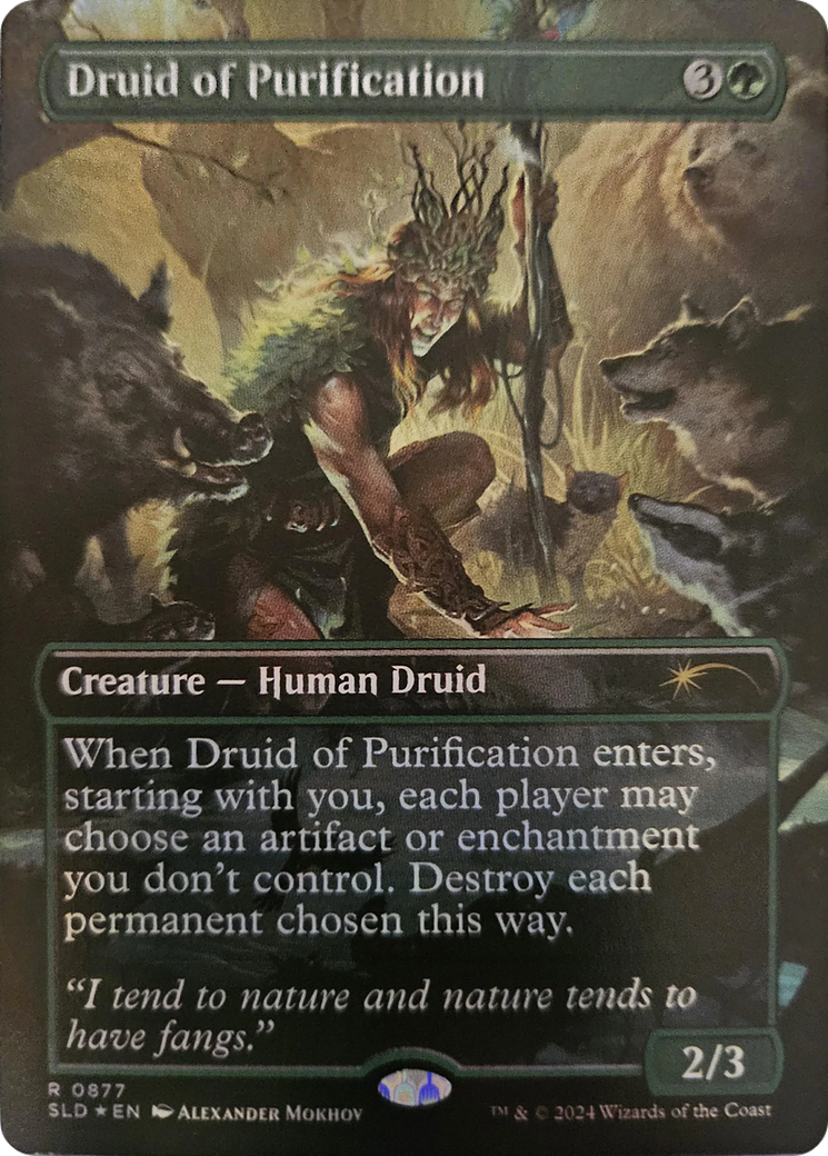 Druid of Purification (Rainbow Foil) [Secret Lair Drop Series] | Chromatic Games