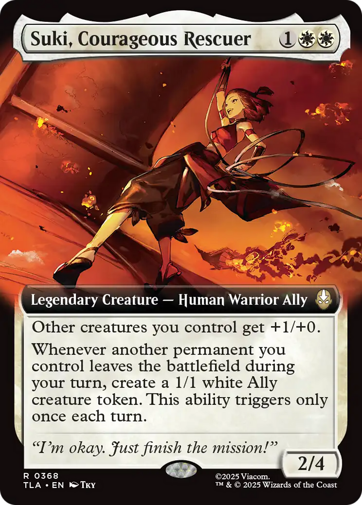 Suki, Courageous Rescuer (Extended Art) [Avatar: The Last Airbender] | Chromatic Games