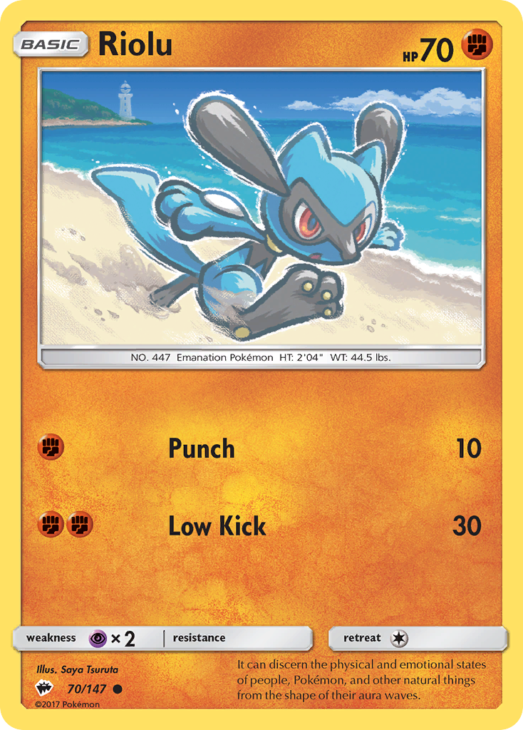 Riolu (70/147) [Sun & Moon: Burning Shadows] | Chromatic Games