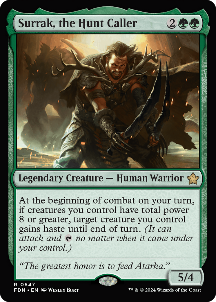Surrak, the Hunt Caller [Foundations] | Chromatic Games
