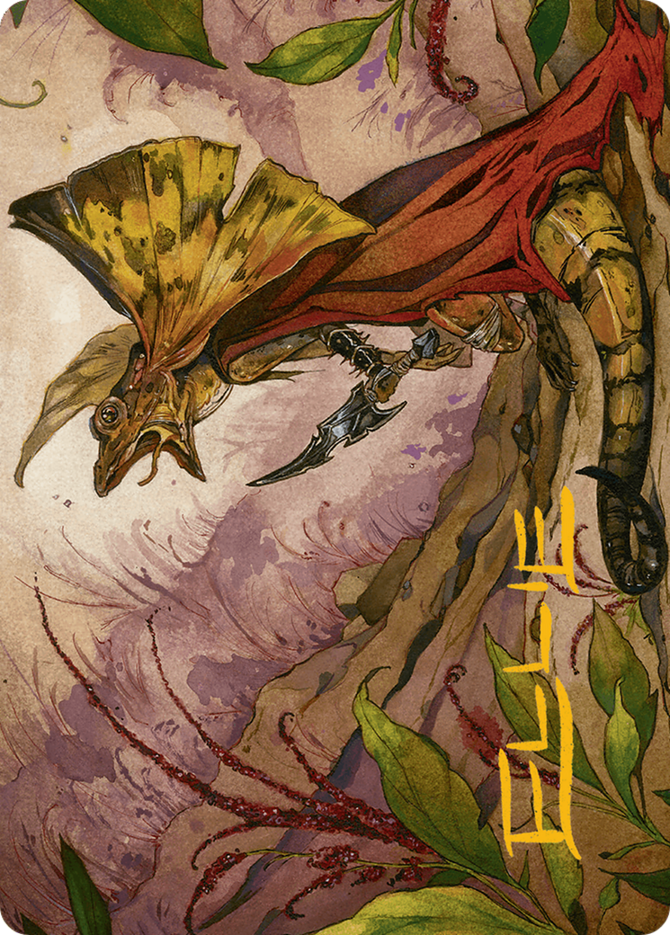 Hired Claw Art Card (Gold-Stamped Signature) [Bloomburrow Art Series] | Chromatic Games