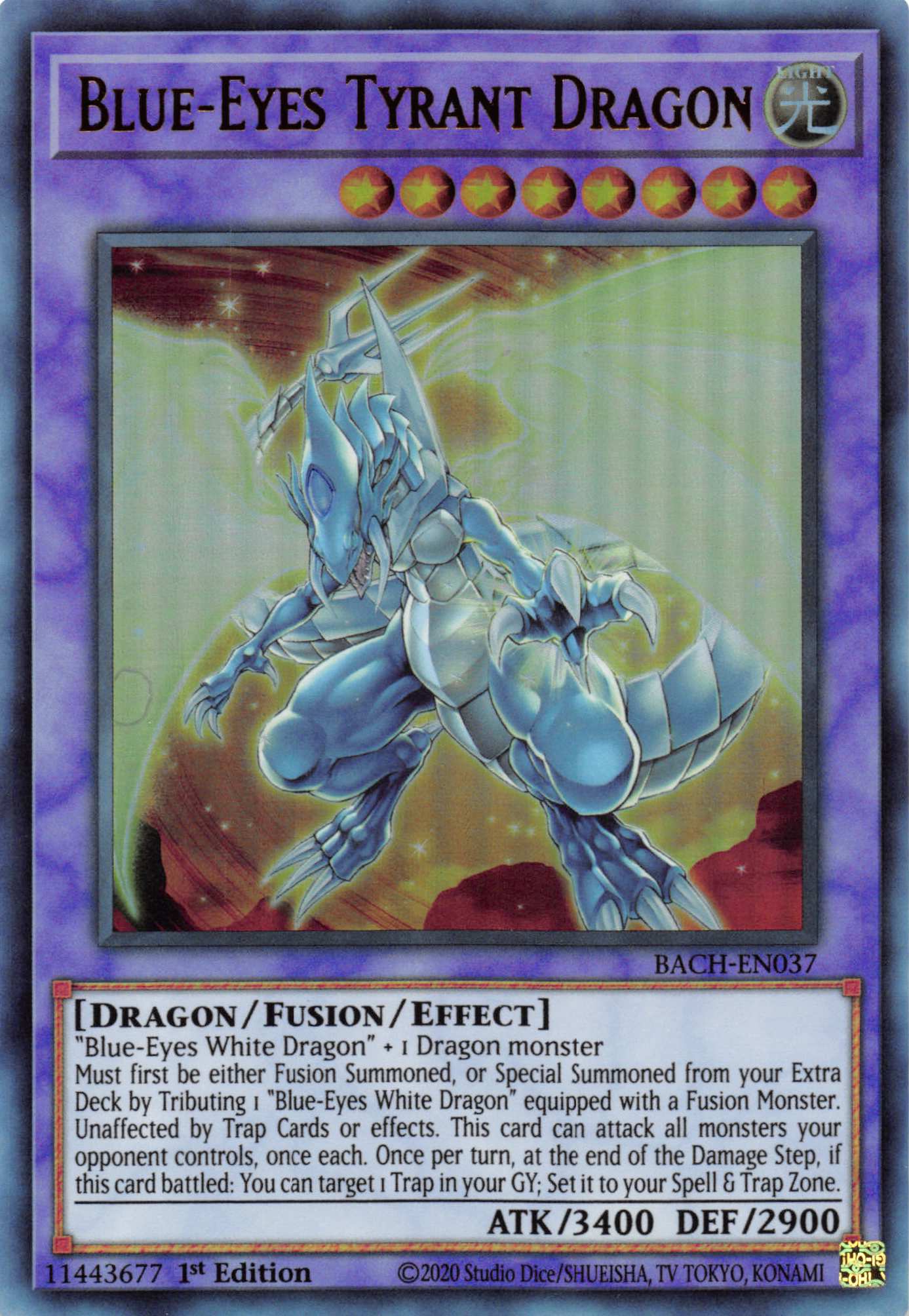 Blue-Eyes Tyrant Dragon [BACH-EN037] Ultra Rare | Chromatic Games