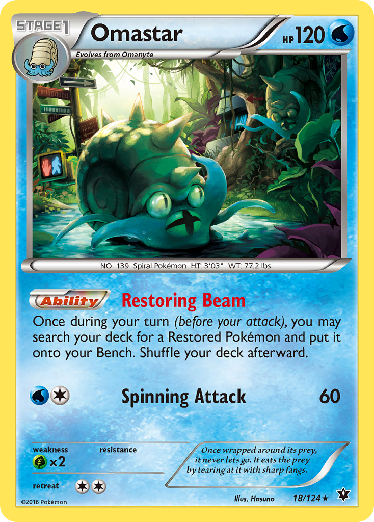 Omastar (18/124) [XY: Fates Collide] | Chromatic Games