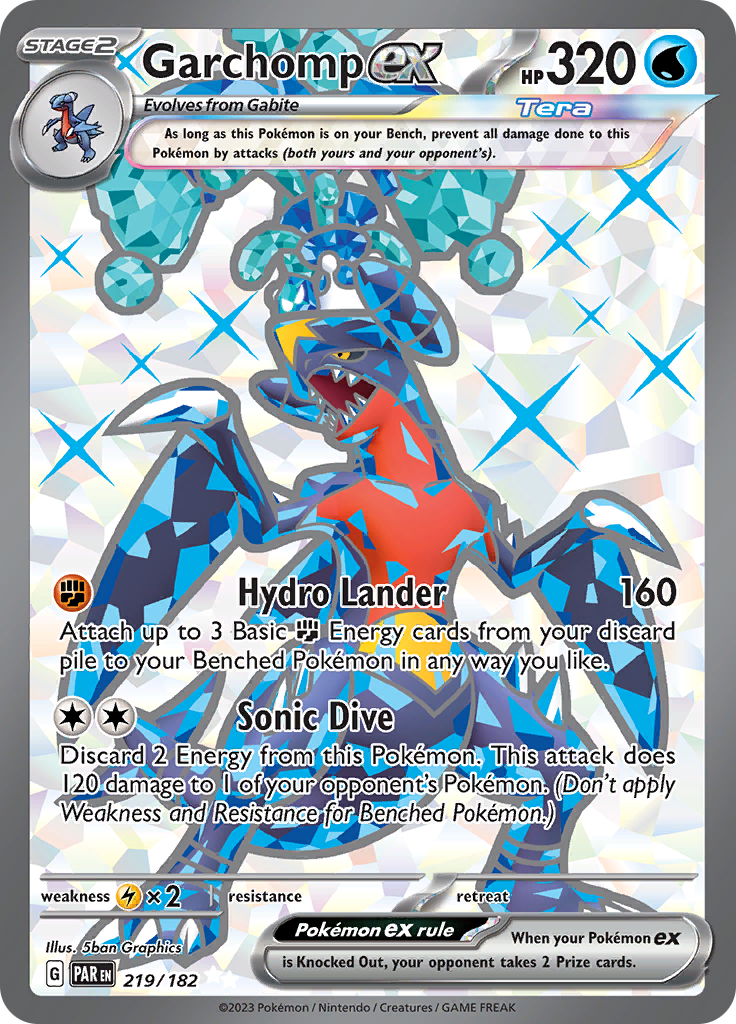 Garchomp ex (219/182) [Scarlet & Violet: Paradox Rift] | Chromatic Games