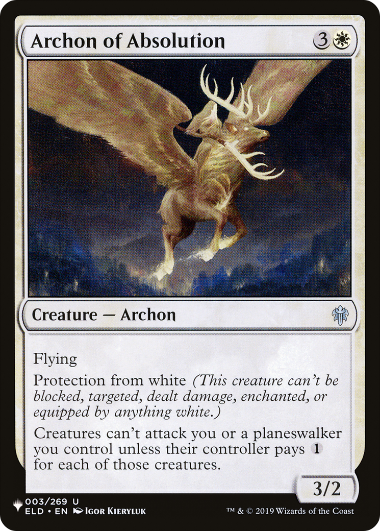 Archon of Absolution [The List Reprints] | Chromatic Games