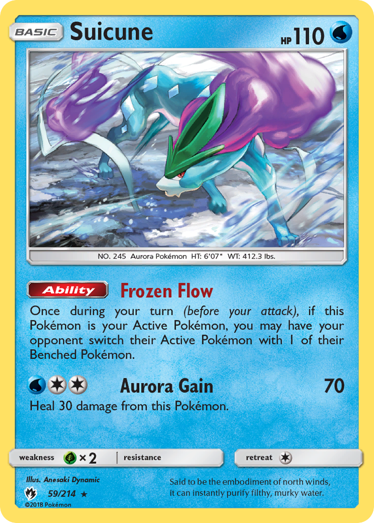 Suicune (59/214) [Sun & Moon: Lost Thunder] | Chromatic Games