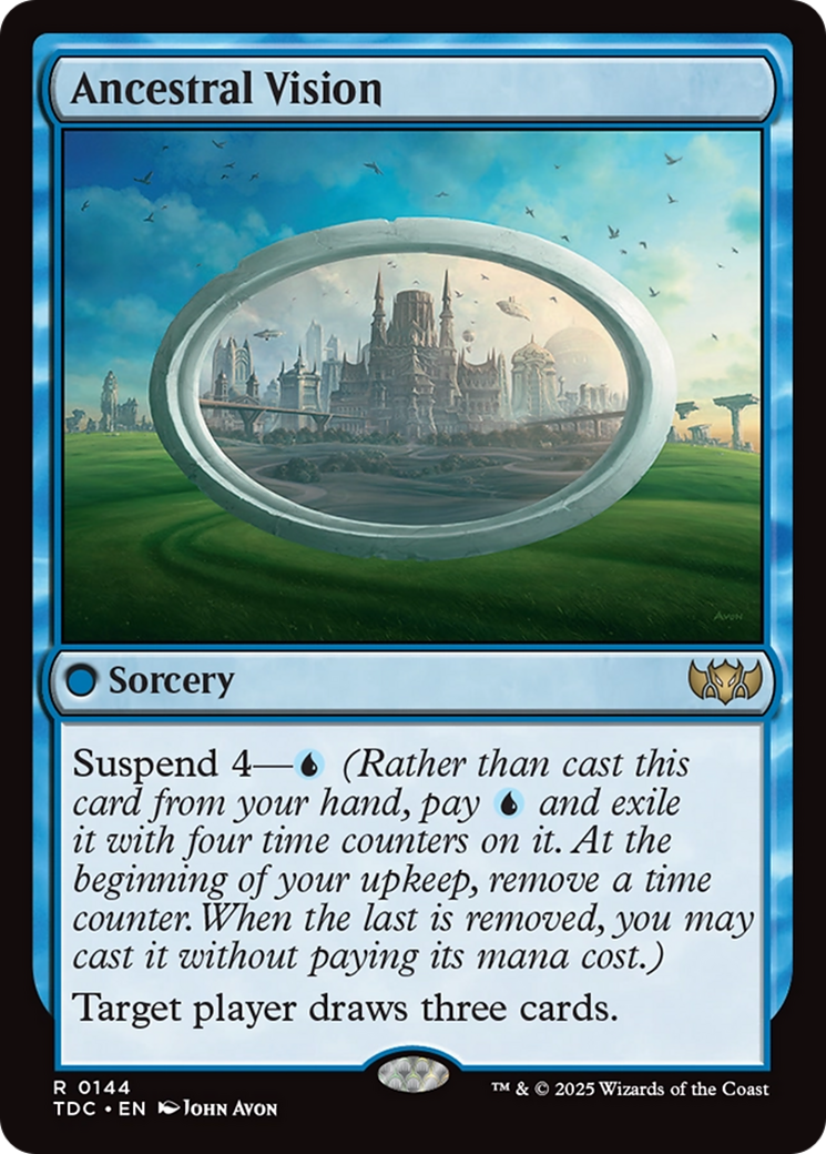 Ancestral Vision [Tarkir: Dragonstorm Commander] | Chromatic Games