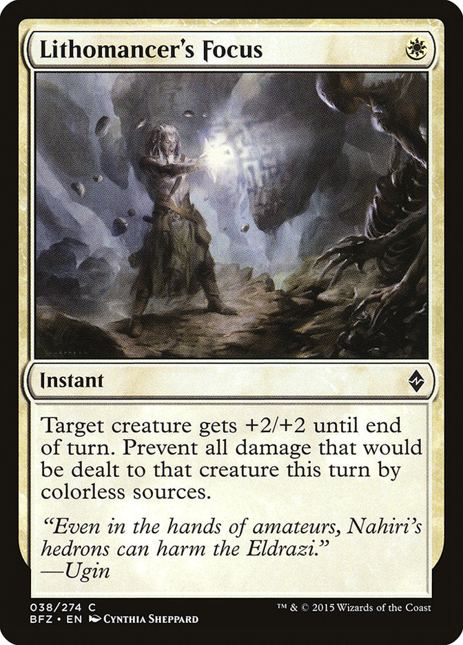 Lithomancer's Focus 38/274 (Battle for Zendikar)  | Chromatic Games