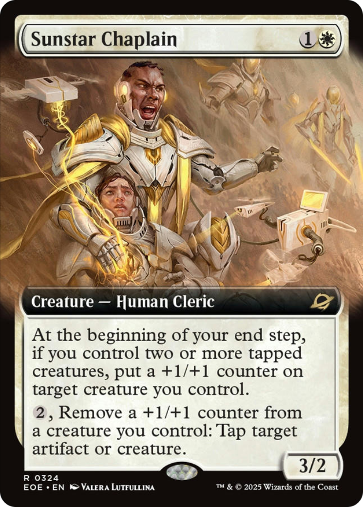 Sunstar Chaplain (Extended Art) [Edge of Eternities] | Chromatic Games
