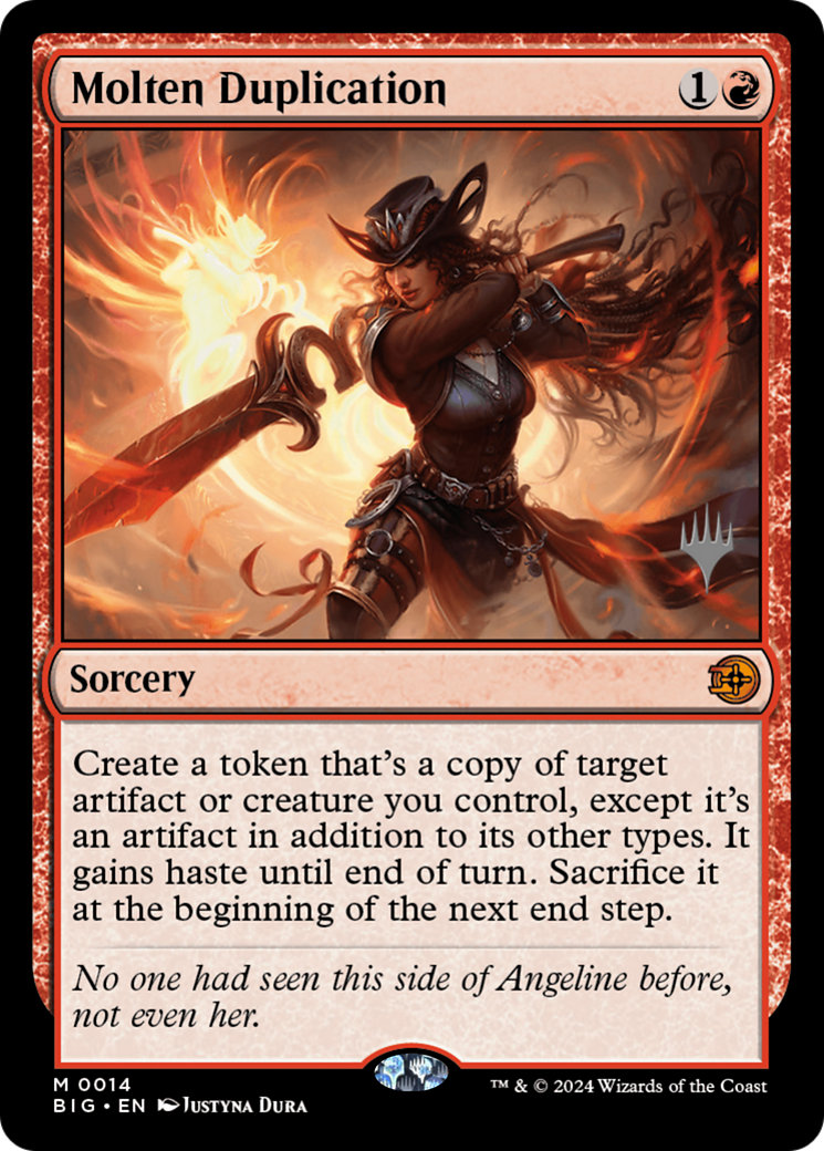 Molten Duplication [Outlaws of Thunder Junction: The Big Score Promos] | Chromatic Games