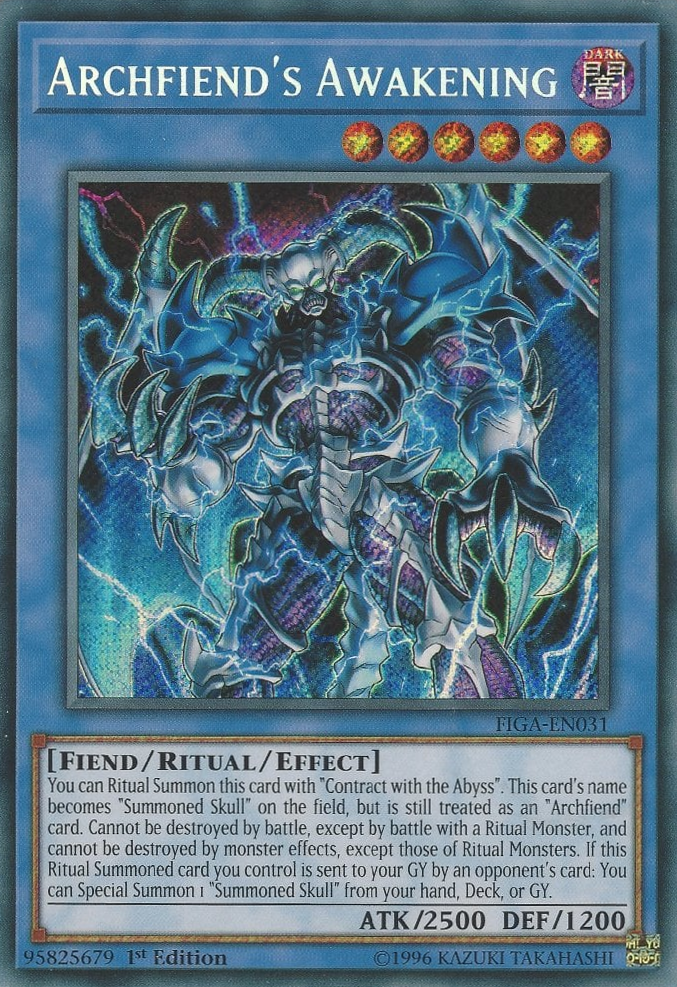 Archfiend's Awakening [FIGA-EN031] Secret Rare | Chromatic Games