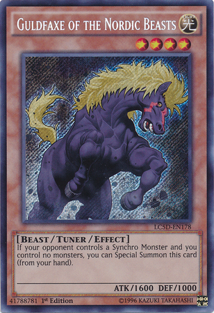 Guldfaxe of the Nordic Beasts [LC5D-EN178] Secret Rare | Chromatic Games