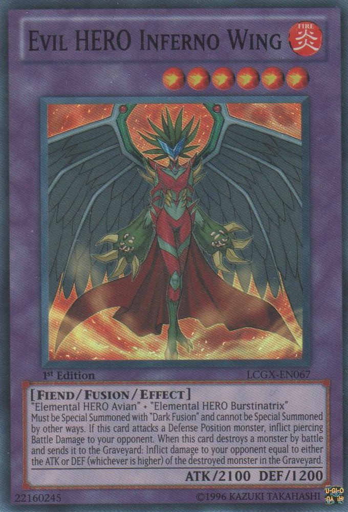 Evil HERO Inferno Wing [LCGX-EN067] Super Rare | Chromatic Games