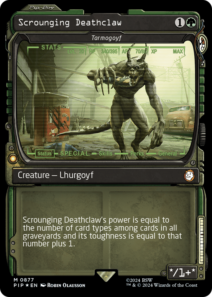 Scrounging Deathclaw - Tarmogoyf (Showcase) (Surge Foil) [Fallout] | Chromatic Games