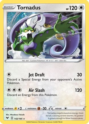 Tornadus (142/185) (Cosmos Holo) [Sword & Shield: Vivid Voltage] | Chromatic Games