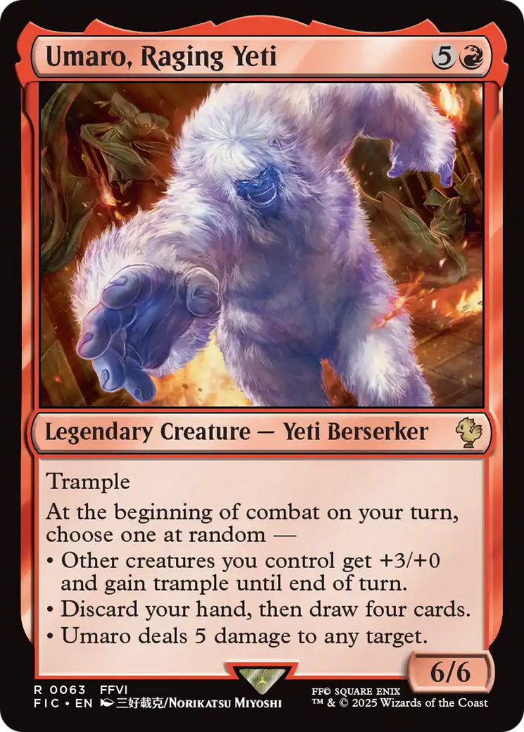 Umaro, Raging Yeti [FINAL FANTASY Commander] | Chromatic Games