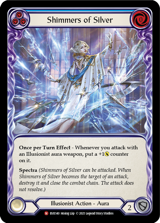 Shimmers of Silver [EVR140] (Everfest)  1st Edition Rainbow Foil | Chromatic Games