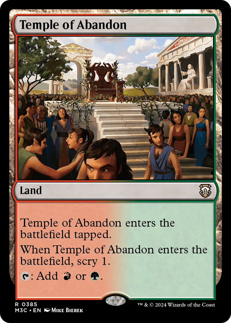 Temple of Abandon [Modern Horizons 3 Commander] | Chromatic Games