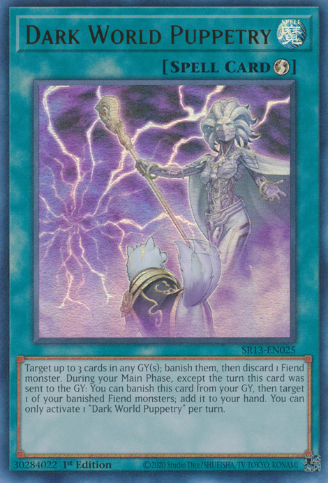 Dark World Puppetry [SR13-EN025] Ultra Rare | Chromatic Games