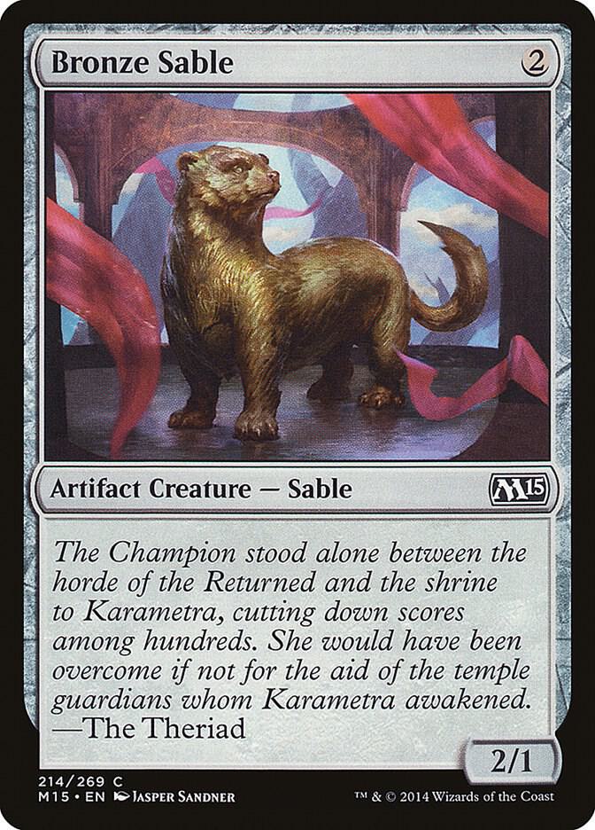 Bronze Sable 214 (Magic 2015 (M15))  | Chromatic Games