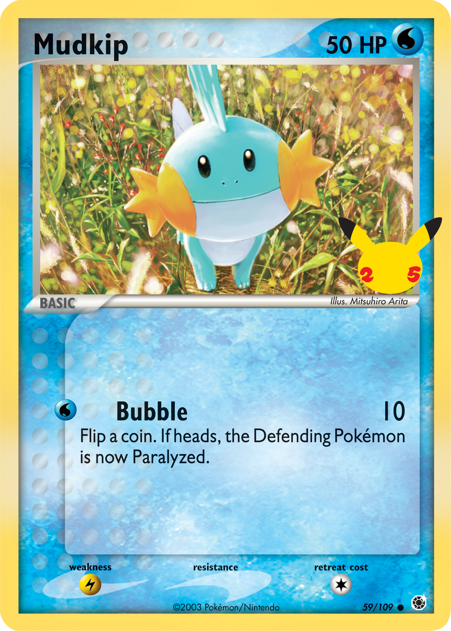 Mudkip (59/109) (Jumbo Card) [First Partner Pack] | Chromatic Games