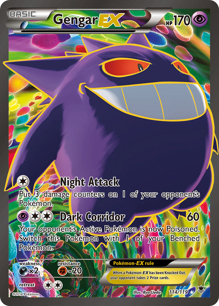 Gengar EX (114/119) [XY: Phantom Forces] | Chromatic Games