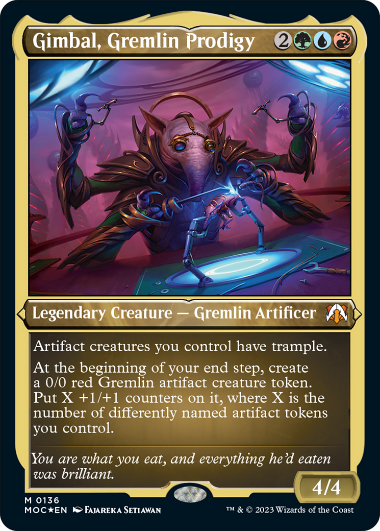 Gimbal, Gremlin Prodigy (Display Commander) [March of the Machine Commander] | Chromatic Games