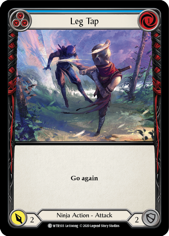 Leg Tap (Blue) [U-WTR103] (Welcome to Rathe Unlimited)  Unlimited Rainbow Foil | Chromatic Games