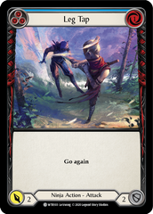 Leg Tap (Blue) [U-WTR103] (Welcome to Rathe Unlimited)  Unlimited Rainbow Foil | Chromatic Games