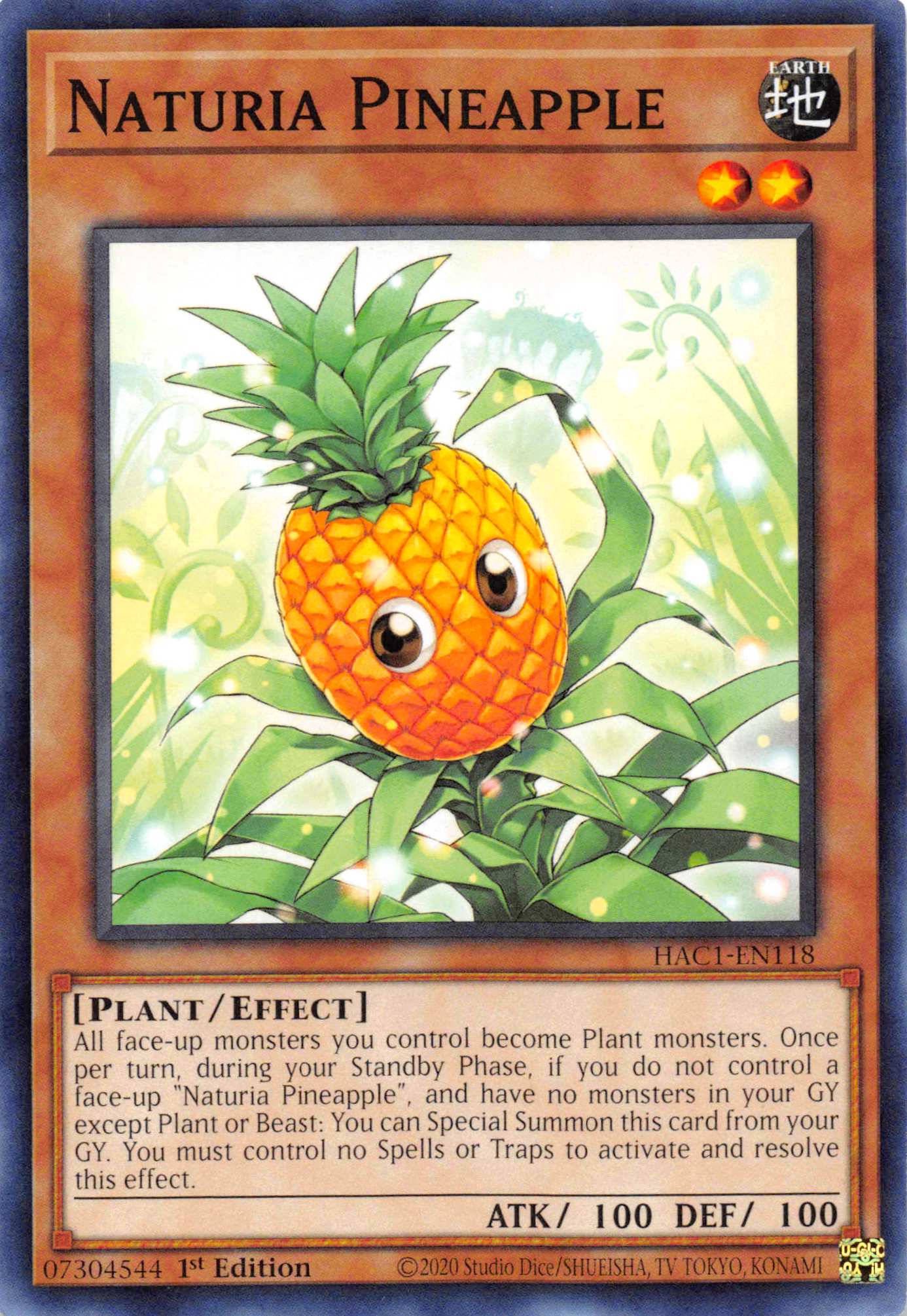 Naturia Pineapple (Duel Terminal) [HAC1-EN118] Parallel Rare | Chromatic Games