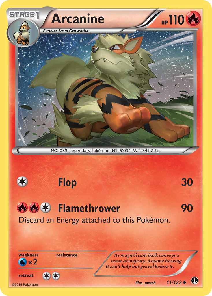 Arcanine (11/122) [XY: BREAKpoint] | Chromatic Games