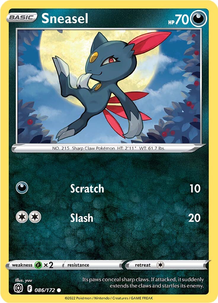 Sneasel (086/172) [Sword & Shield: Brilliant Stars] | Chromatic Games