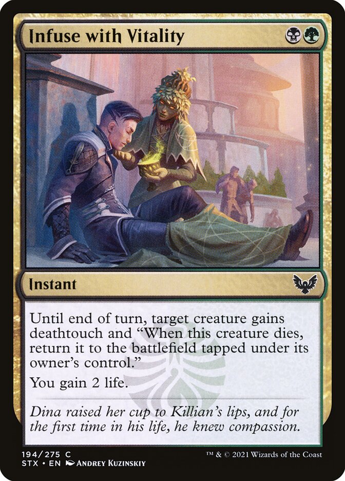 Infuse with Vitality 194 (Strixhaven: School of Mages)  - Foil | Chromatic Games