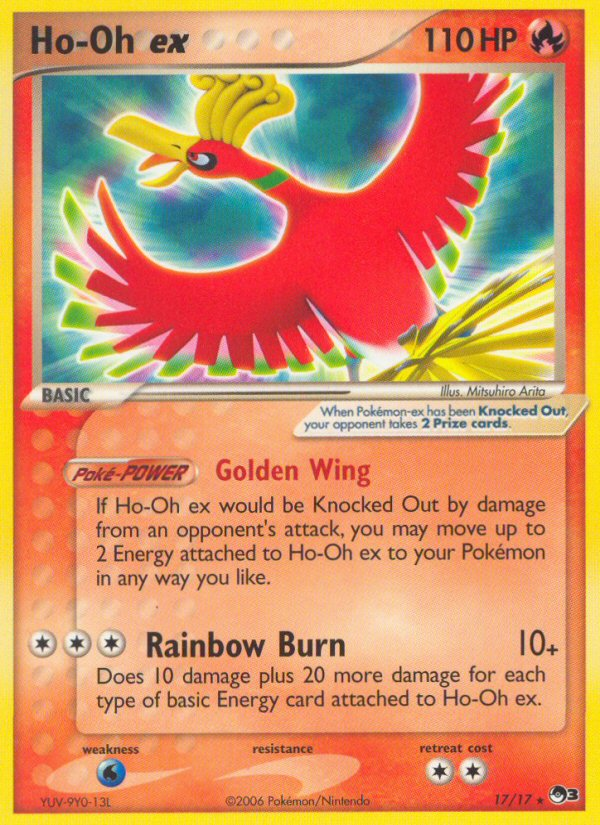 Ho-Oh ex (17/17) (Holo) [POP Series 3] | Chromatic Games