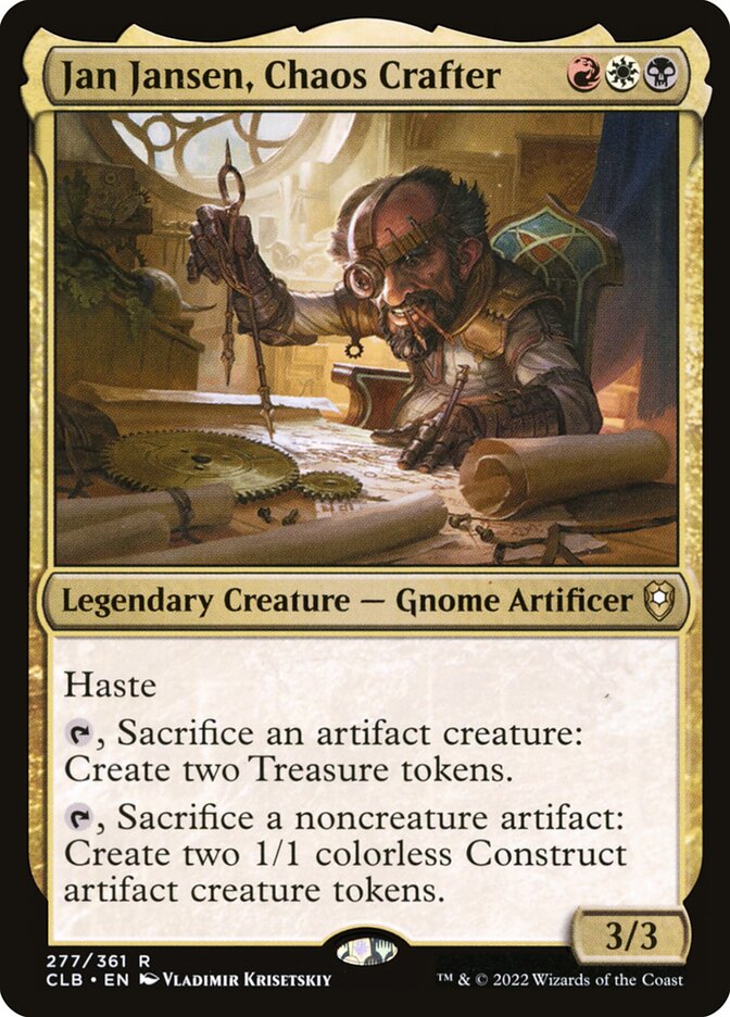 Jan Jansen Chaos Crafter 277 (Commander Legends: Battle for Baldur's Gate)  - Foil | Chromatic Games