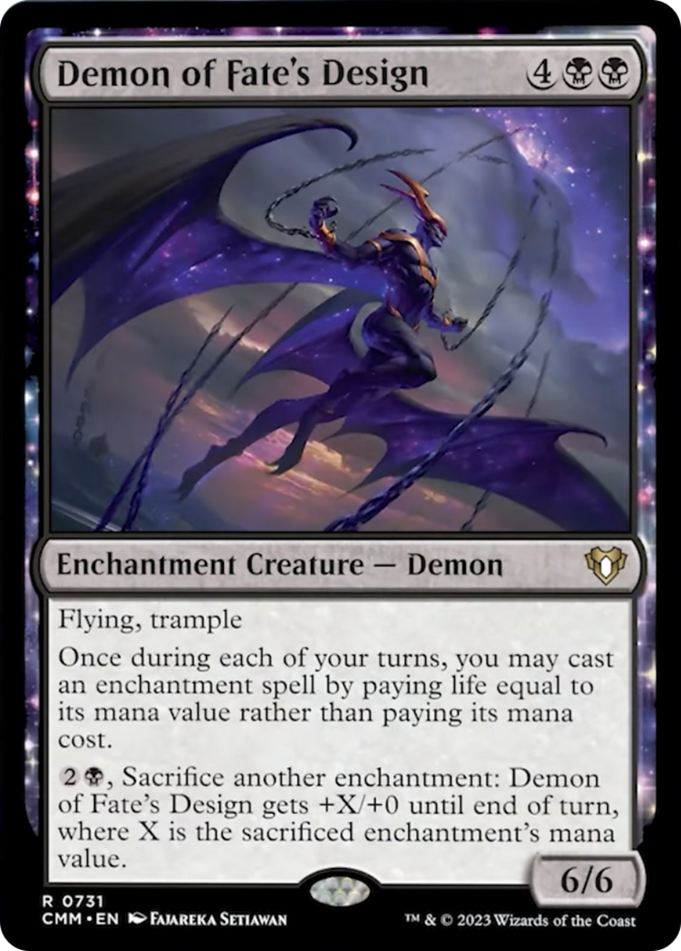 Demon of Fate's Design [Commander Masters] | Chromatic Games