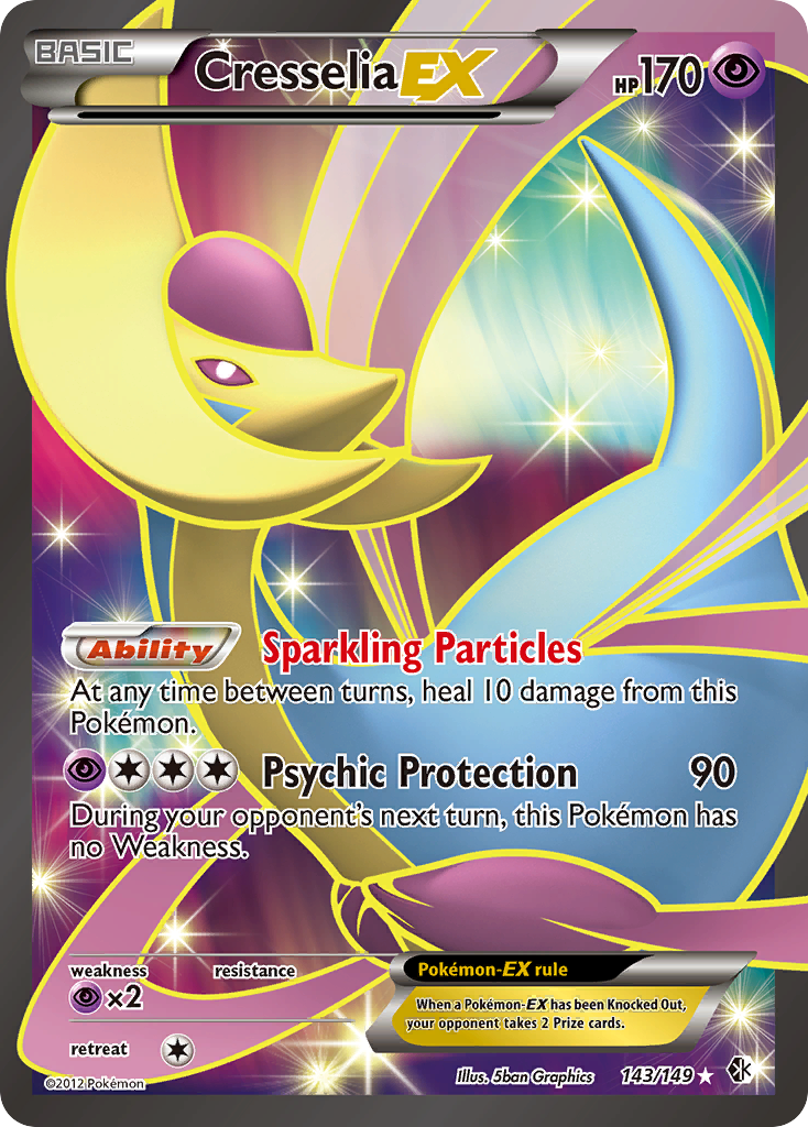 Cresselia EX (143/149) [Black & White: Boundaries Crossed] | Chromatic Games